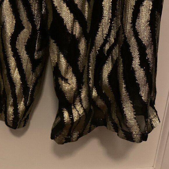 Elan Black and Metallic Gold Jumpsuit sz Small - Picture 4 of 5